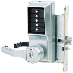Simplex - Lever Locksets Type: Push-button Lock Door Thickness: 1-3/4 - Industrial Tool & Supply
