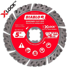 Freud - Wet & Dry-Cut Saw Blades; Blade Diameter (Inch): 5 ; Blade Material: Diamond-Tipped ; Arbor Style: X-LOCK ; Arbor Hole Diameter (Inch): 7/8 ; Arbor Hole Diameter (Decimal Inch): 7/8 ; Application: Cutting Masonry - Exact Industrial Supply