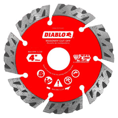 Freud - Wet & Dry-Cut Saw Blades; Blade Diameter (Inch): 4 ; Blade Material: Diamond-Tipped ; Arbor Style: Standard Round ; Arbor Hole Diameter (Inch): 0.7874; 5/8; 7/8 ; Arbor Hole Diameter (Decimal Inch): 0.7874; 5/8; 7/8 ; Application: Cutting Masonry - Exact Industrial Supply