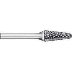 Titan USA - Burrs; Head Shape: Taper w/Radius End ; Industry Specification: SL-2 ; Tooth Style: Double Cut ; Cutting Diameter (Inch): 5/16 ; Cutting Diameter (Decimal Inch): 0.3125 ; Shank Diameter (Inch): 1/4 - Exact Industrial Supply