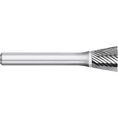 Titan USA - Burrs; Head Shape: Inverted Taper ; Industry Specification: SN-4 ; Tooth Style: Single Cut ; Cutting Diameter (Inch): 1/2 ; Cutting Diameter (Decimal Inch): 0.5000 ; Shank Diameter (Inch): 1/4 - Exact Industrial Supply