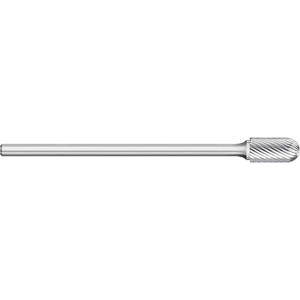 Titan USA - Burrs; Head Shape: Cylinder Ball End ; Industry Specification: SC-3L6 ; Tooth Style: Single Cut ; Cutting Diameter (Inch): 3/8 ; Cutting Diameter (Decimal Inch): 0.3750 ; Shank Diameter (Inch): 1/4 - Exact Industrial Supply