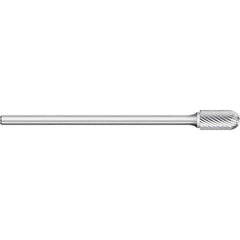 Titan USA - Burrs; Head Shape: Cylinder Ball End ; Industry Specification: SC-1L6 ; Tooth Style: Single Cut ; Cutting Diameter (Inch): 1/4 ; Cutting Diameter (Decimal Inch): 0.2500 ; Shank Diameter (Inch): 1/4 - Exact Industrial Supply