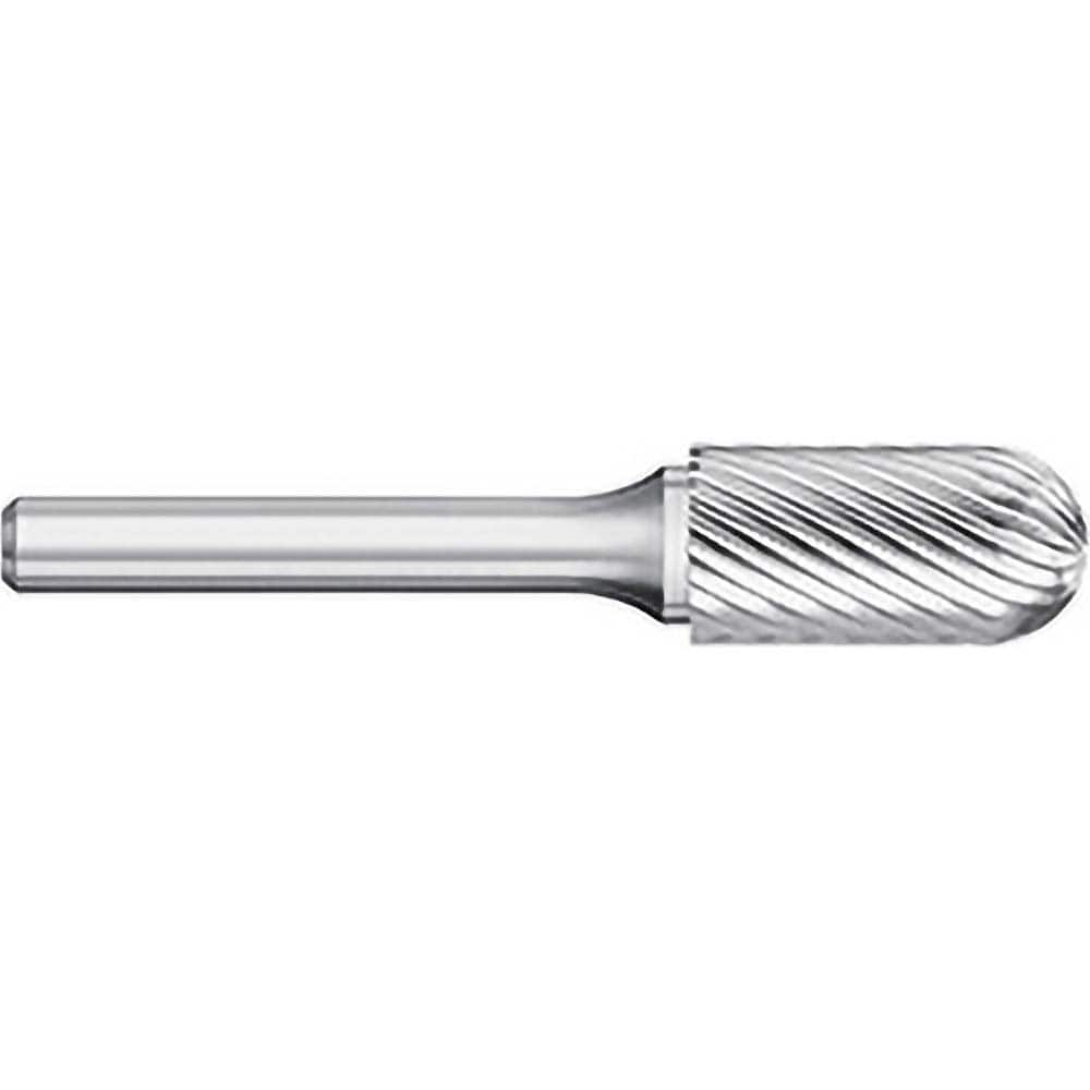 Titan USA - Burrs; Head Shape: Cylinder Ball End ; Industry Specification: SC-16 ; Tooth Style: Single Cut ; Cutting Diameter (Inch): 3/4 ; Cutting Diameter (Decimal Inch): 0.7500 ; Shank Diameter (Inch): 1/4 - Exact Industrial Supply