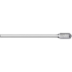 Titan USA - Burrs; Head Shape: Cylinder Ball End ; Industry Specification: SC-3L6 ; Tooth Style: Double Cut ; Cutting Diameter (Inch): 3/8 ; Cutting Diameter (Decimal Inch): 0.3750 ; Shank Diameter (Inch): 1/4 - Exact Industrial Supply