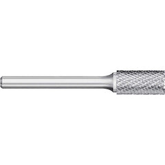 Titan USA - Burrs; Head Shape: Cylinder w/End Cut ; Industry Specification: SB-42L2 ; Tooth Style: Double Cut ; Cutting Diameter (Decimal Inch): 0.0938 ; Shank Diameter (Inch): 1/8 ; Shank Diameter (Decimal Inch): 1/8 - Exact Industrial Supply