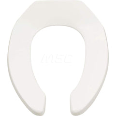 Toilet Seats; Type: Heavy-Duty Open Front Toilet Seat; Style: Traditional; Material: Plastic; Color: White; Outside Width: 14-3/8; Inside Width: 7-7/8; Length (Inch): 14-3/8; Installations: Residential, Commercial; Minimum Order Quantity: Plastic; Materia