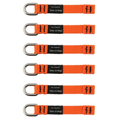 3700 Med Orange Web Tool Tails 2Lb 6-Pack - Industrial Tool & Supply