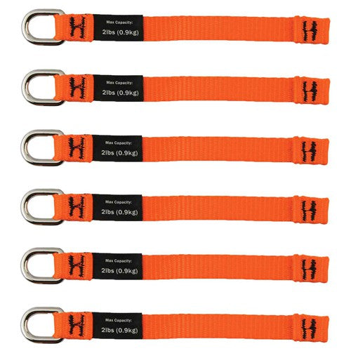 3700 X-Long Orange -2Lb 6-Pack Web Tool Tails - Industrial Tool & Supply