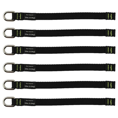 3700 2X-Long Black Web Tool Tails 2Lb 6-Pack - Industrial Tool & Supply