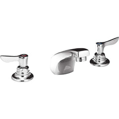 Lavatory Faucets; Inlet Location: Back; Spout Type: Standard; Inlet Pipe Size: 0.5 in; Inlet Gender: Male; Maximum Flow Rate: 1.5; Mounting Centers: 8; Material: Cast Brass; Finish/Coating: Polished Chrome; Spout Height: 8 in; Minimum Order Quantity: Cast