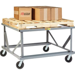 Little Giant - 3,600 Lb Capacity Steel Adjustable Pallet Stand - 30" High - Industrial Tool & Supply