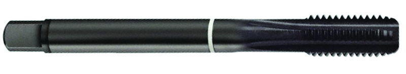 3-56 Dia. - 2B - 3 FL - Cobalt Semi-Bott White Ring Tap - Blk-Ox FORM-C DIN 374 - Industrial Tool & Supply