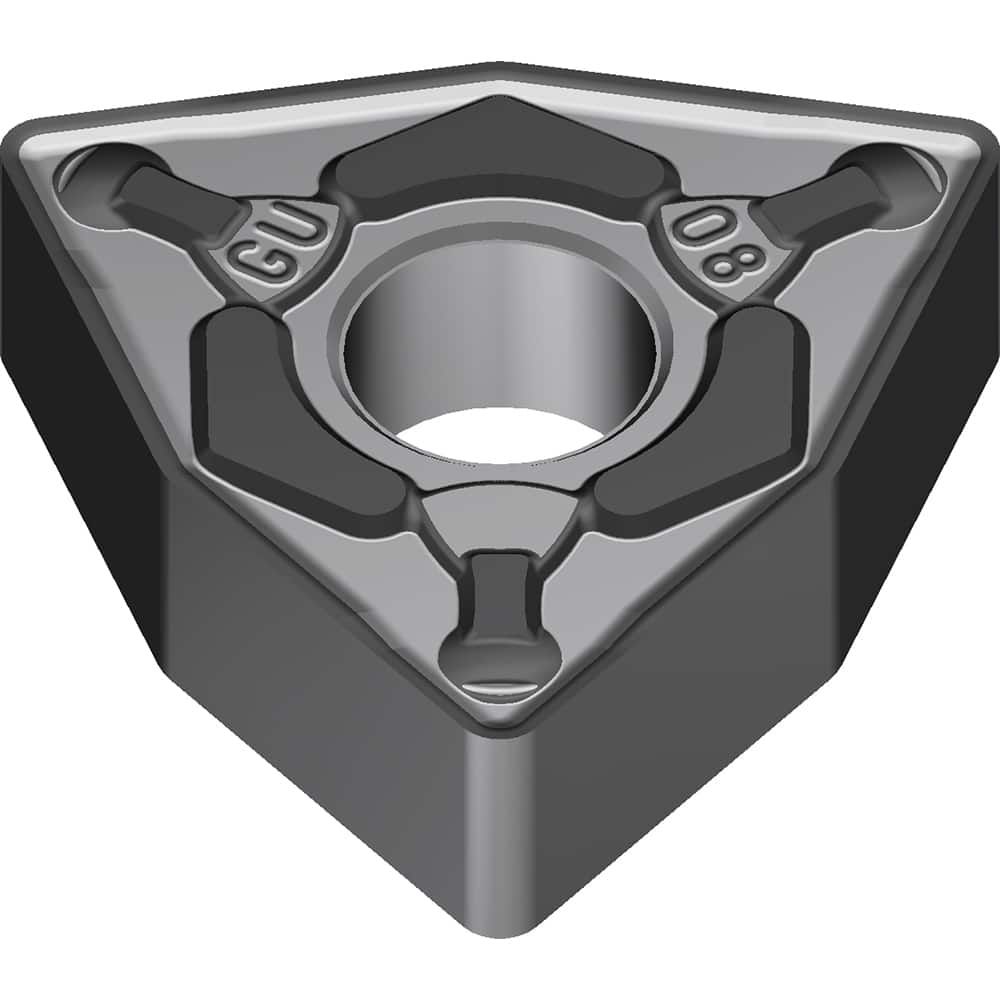 WNMG333EGU AC6030M Carbide Turning Insert Absotech Finish, 0.2559″ Long, 3/8″ Inscribed Circle, 0.0472″ Corner Radius, 0.1874″ Thick, Series AC6000M