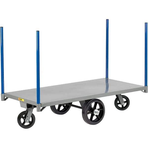 Little Giant - 3,000 Lb Capacity Steel Pipe Stake Truck - Steel Deck, 30" OAW, 72" Platform Length - Industrial Tool & Supply