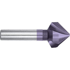 Magafor - 16.5mm Head Diam, 25/64" Shank Diam, 90° Cobalt Countersink - 2-3/8" OAL, Single End, Straight Shank, Right Hand Cut - Industrial Tool & Supply