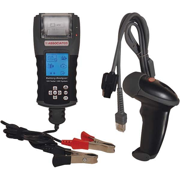 Associated Equipment - Automotive Battery Testers Type: Digital Battery and System Tester with Integrated Printer Voltage: 12 to 24 VDC - Industrial Tool & Supply