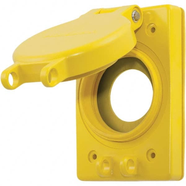 Hubbell Wiring Device-Kellems - Electrical Outlet Box & Switch Box Accessories Accessory Type: Weatherproof Cover Material: PBT Resin; Thermoplastic; Stainless Steel - Industrial Tool & Supply