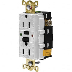 Hubbell Wiring Device-Kellems - GFCI Receptacles Grade: Industrial Color: White - Industrial Tool & Supply
