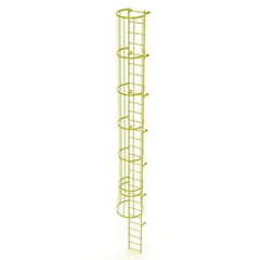 TRI-ARC - Rolling & Wall Mounted Ladders & Platforms Type: Fixed Ladder Style: Safety Cage - Industrial Tool & Supply