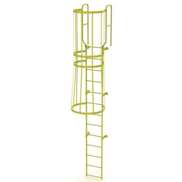 TRI-ARC - Rolling & Wall Mounted Ladders & Platforms Type: Fixed Ladder Style: Safety Cage - Industrial Tool & Supply