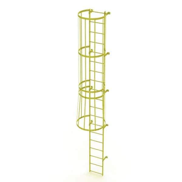 TRI-ARC - Rolling & Wall Mounted Ladders & Platforms Type: Fixed Ladder Style: Safety Cage - Industrial Tool & Supply