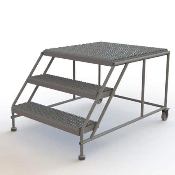 TRI-ARC - Rolling & Wall Mounted Ladders & Platforms Type: Rolling Work Platform Style: Steel Work Platform - Industrial Tool & Supply