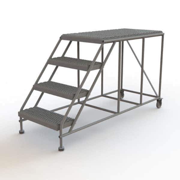 TRI-ARC - Rolling & Wall Mounted Ladders & Platforms Type: Rolling Work Platform Style: Steel Work Platform - Industrial Tool & Supply