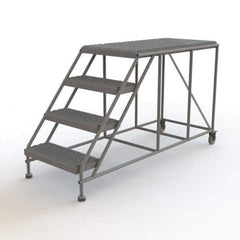 TRI-ARC - Rolling & Wall Mounted Ladders & Platforms Type: Rolling Work Platform Style: Steel Work Platform - Industrial Tool & Supply