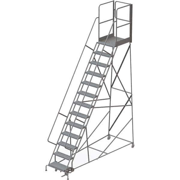 TRI-ARC - Rolling & Wall Mounted Ladders & Platforms Type: Rolling Warehouse Ladder Style: Rolling Platform Ladder - Industrial Tool & Supply