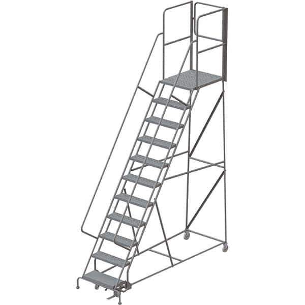 TRI-ARC - Rolling & Wall Mounted Ladders & Platforms Type: Rolling Warehouse Ladder Style: Rolling Platform Ladder - Industrial Tool & Supply