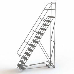TRI-ARC - Rolling & Wall Mounted Ladders & Platforms Type: All-Directional Ladder Style: Forward Descent 50 Degree Incline - Industrial Tool & Supply