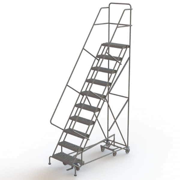 TRI-ARC - Rolling & Wall Mounted Ladders & Platforms Type: All-Directional Ladder Style: Forward Descent 50 Degree Incline - Industrial Tool & Supply