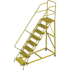 TRI-ARC - Rolling & Wall Mounted Ladders & Platforms Type: Stairway Slope Ladder Style: Forward Descent 50 Degree Incline - Industrial Tool & Supply