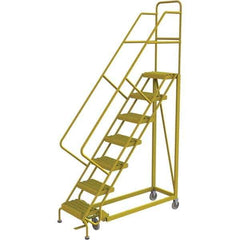 TRI-ARC - Rolling & Wall Mounted Ladders & Platforms Type: Stairway Slope Ladder Style: Forward Descent 50 Degree Incline - Industrial Tool & Supply