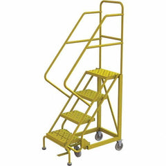 TRI-ARC - Rolling & Wall Mounted Ladders & Platforms Type: Stairway Slope Ladder Style: Forward Descent 50 Degree Incline - Industrial Tool & Supply