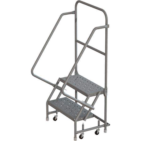 TRI-ARC - Rolling & Wall Mounted Ladders & Platforms Type: Rolling Warehouse Ladder Style: Rolling Platform Ladder - Industrial Tool & Supply