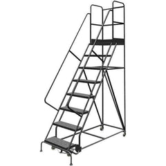 TRI-ARC - Rolling & Wall Mounted Ladders & Platforms Type: Rolling Warehouse Ladder Style: Rolling Platform Ladder - Industrial Tool & Supply