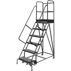 TRI-ARC - Rolling & Wall Mounted Ladders & Platforms Type: Rolling Warehouse Ladder Style: Rolling Platform Ladder - Industrial Tool & Supply