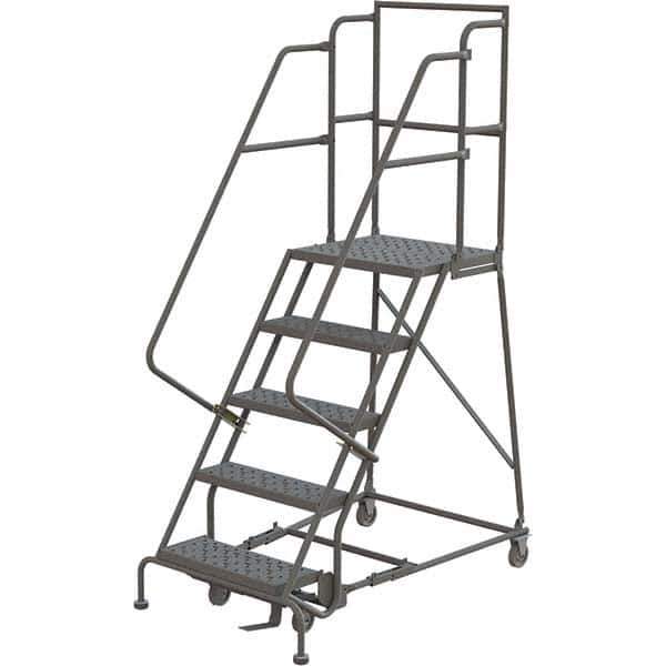 TRI-ARC - Rolling & Wall Mounted Ladders & Platforms Type: Rolling Warehouse Ladder Style: Rolling Platform Ladder - Industrial Tool & Supply