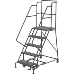 TRI-ARC - Rolling & Wall Mounted Ladders & Platforms Type: Rolling Warehouse Ladder Style: Rolling Platform Ladder - Industrial Tool & Supply