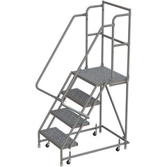 TRI-ARC - Rolling & Wall Mounted Ladders & Platforms Type: Rolling Warehouse Ladder Style: Rolling Platform Ladder - Industrial Tool & Supply