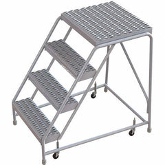 TRI-ARC - Rolling & Wall Mounted Ladders & Platforms Type: Rolling Warehouse Ladder Style: Rolling Safety Ladder - Industrial Tool & Supply