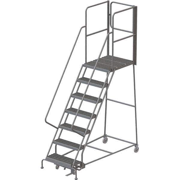 TRI-ARC - Rolling & Wall Mounted Ladders & Platforms Type: Rolling Warehouse Ladder Style: Rolling Platform Ladder - Industrial Tool & Supply