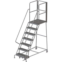 TRI-ARC - Rolling & Wall Mounted Ladders & Platforms Type: Rolling Warehouse Ladder Style: Rolling Platform Ladder - Industrial Tool & Supply
