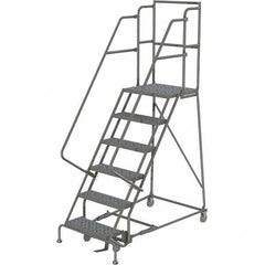 TRI-ARC - Rolling & Wall Mounted Ladders & Platforms Type: Rolling Warehouse Ladder Style: Rolling Platform Ladder - Industrial Tool & Supply