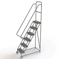TRI-ARC - Rolling & Wall Mounted Ladders & Platforms Type: TiltNRoll Rolling Ladder Style: Tilt & Roll Safety Ladder - Industrial Tool & Supply