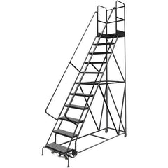TRI-ARC - Rolling & Wall Mounted Ladders & Platforms Type: Rolling Warehouse Ladder Style: Rolling Platform Ladder - Industrial Tool & Supply