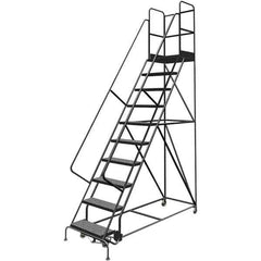 TRI-ARC - Rolling & Wall Mounted Ladders & Platforms Type: Rolling Warehouse Ladder Style: Rolling Platform Ladder - Industrial Tool & Supply