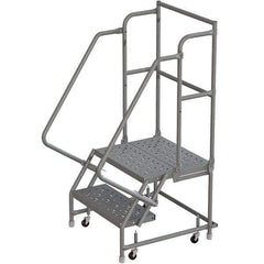 TRI-ARC - Rolling & Wall Mounted Ladders & Platforms Type: Rolling Warehouse Ladder Style: Rolling Platform Ladder - Industrial Tool & Supply